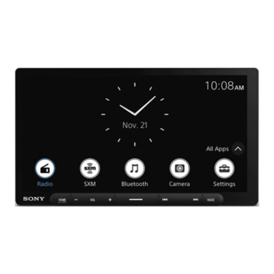 Sony XAV-AX6000 Manual De Instrucciones