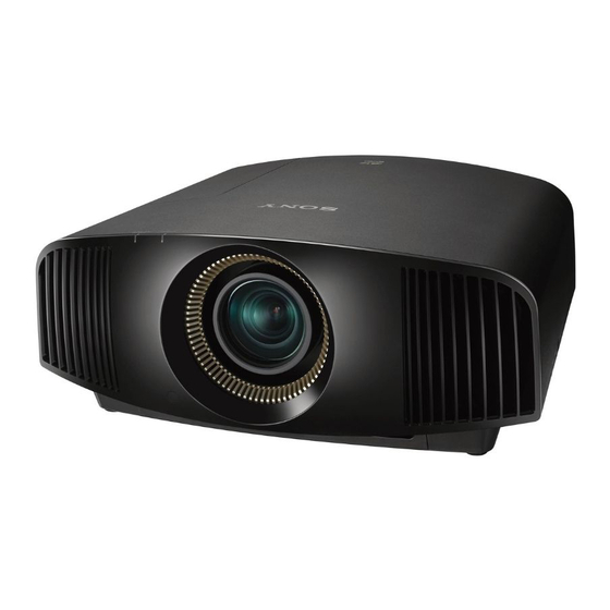 Sony VPL-VW590ES Manual De Instrucciones