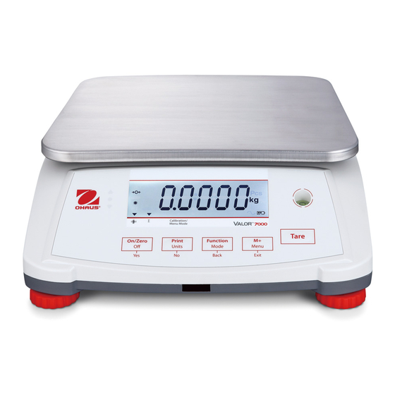 OHAUS Valor 7000 Serie Manuales