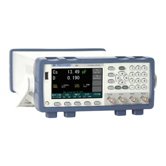 BK Precision 891 Hoja De Datos Técnica