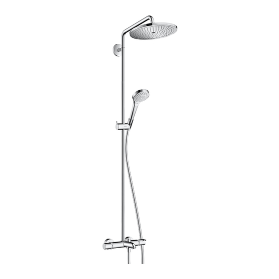 Hansgrohe Croma Select S 280 1jet Showerpipe 26557000 Modo De Empleo/Instrucciones De Montaje