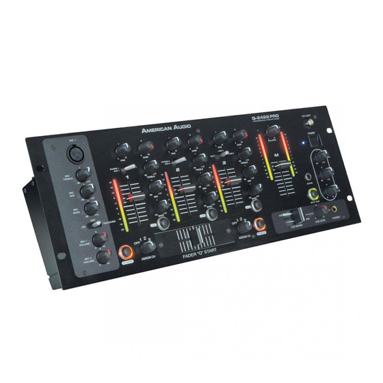 American Audio Q-2422 Pro Guía De Usuario Y Manual De Referencia