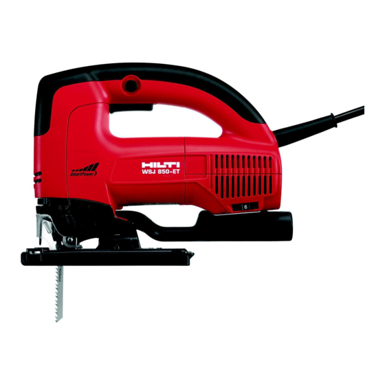 Hilti WSJ 750 Manual Del Usuario