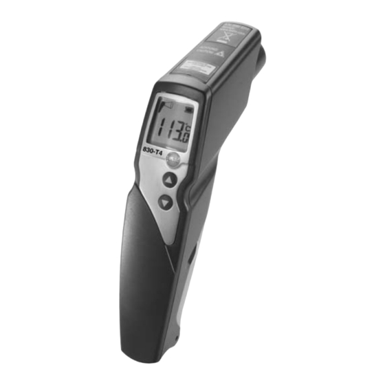 testo 830-T4 Manual De Instrucciones