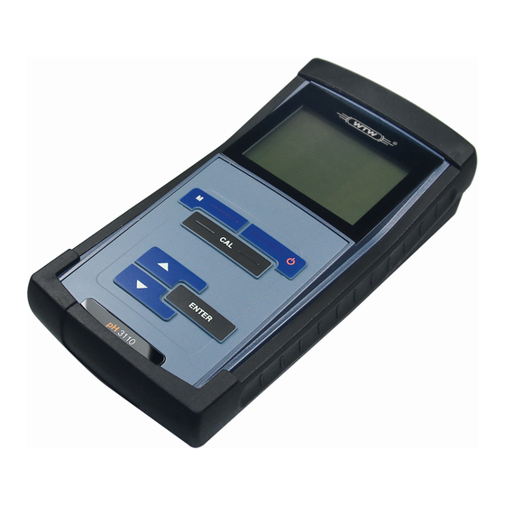 Xylem wtw pH 3110 Instrucciones De Operación