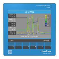 janitza UMG 512-PRO Manual Del Usuario Y Datos Técnicos