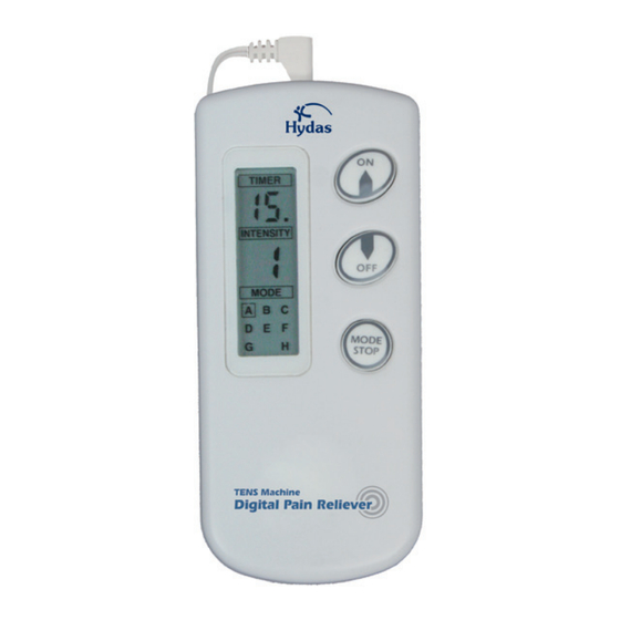 Hydas Easy Free TENS Instrucciones Servicio