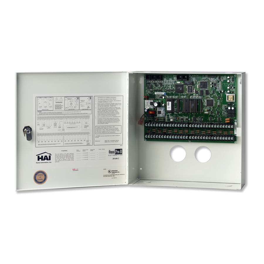 HAI Omni Pro II El Manual Del Propietario