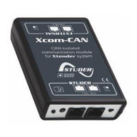 Studer Innotec Xcom-CAN Manual De Usuario