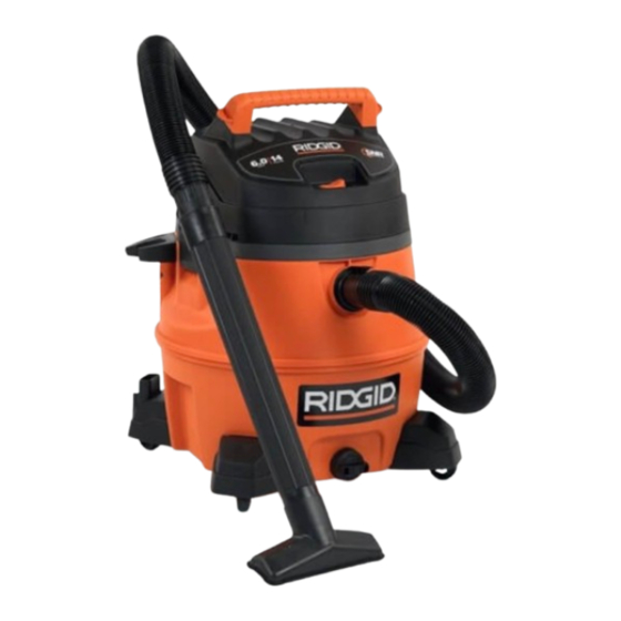 RIDGID WD1450 El Manual Del Propietario