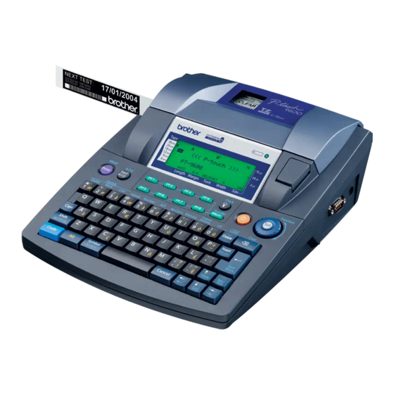 Brother P-touch 9600 Manual Del Usuario