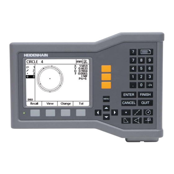 HEIDENHAIN ND 100 Quadra-Chek Instrucciones De Instalación