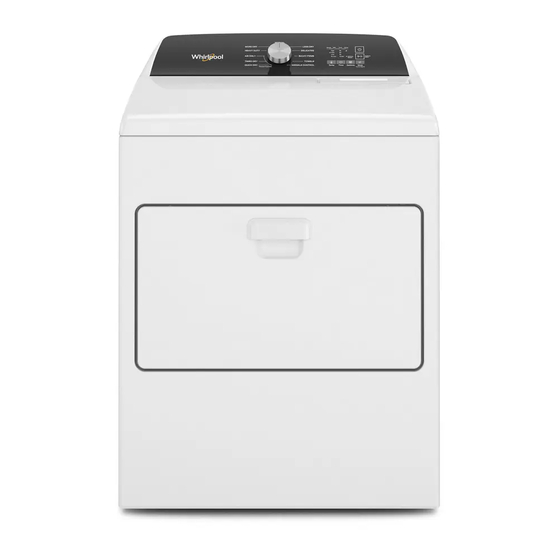 Whirlpool WED5010LW Guía De Dimensiones