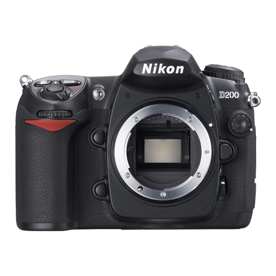 Nikon D200 Manual Del Usuario