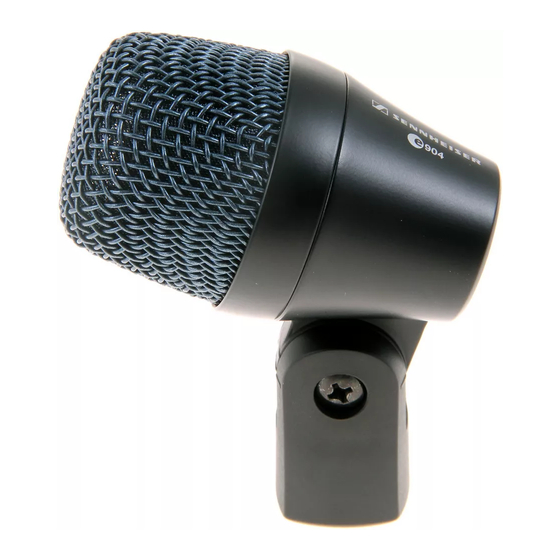 Sennheiser Evolution e904 Instrucciones Para El Uso