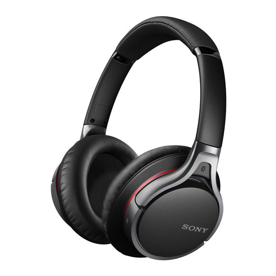 Sony MDR-10RBT Manual De Instrucciones