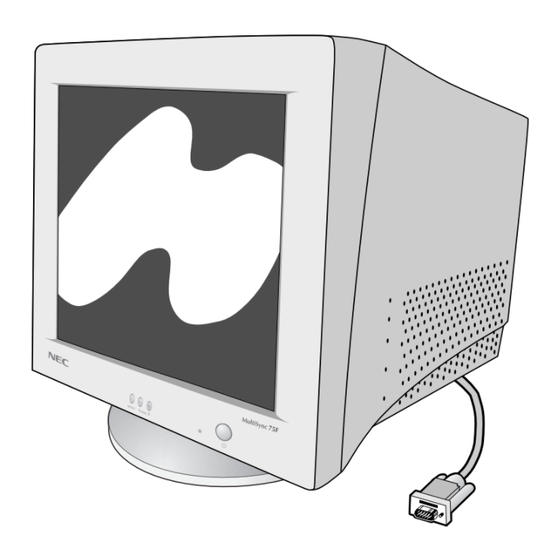 NEC MultiSync 75F Manual Del Usuario