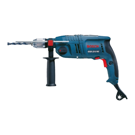 Bosch GSB 22-2 RE Instrucciones De Servicio