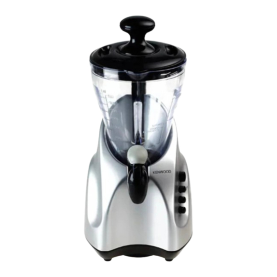 Kenwood Smoothie PRO SB300 Serie Instrucciones