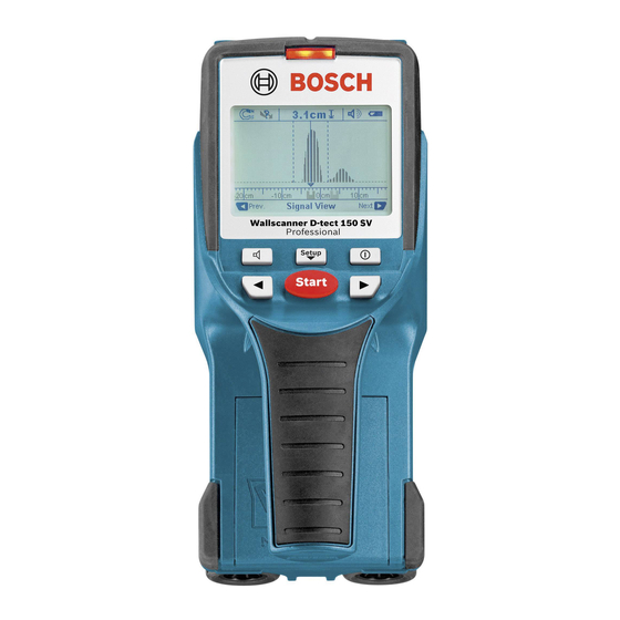 Bosch D-tect 150 SV Professional Manual Original