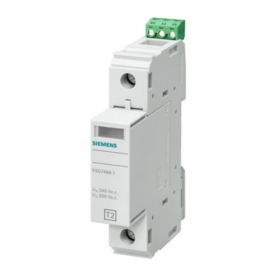 Siemens 5SD7461-0 Instructivo