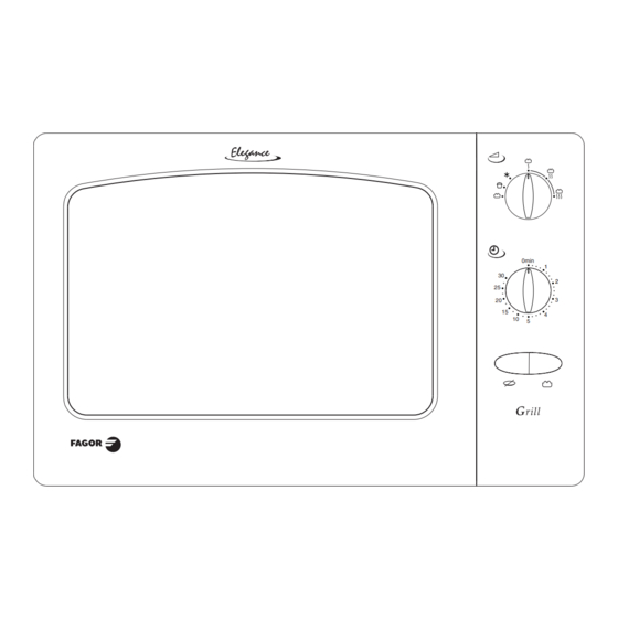 Fagor Elegance VEDETTE DX240W Guía De Instrucciones