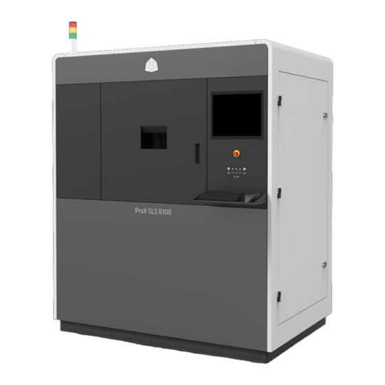 3D Systems ProX SLS 6100 Guia Del Usuario