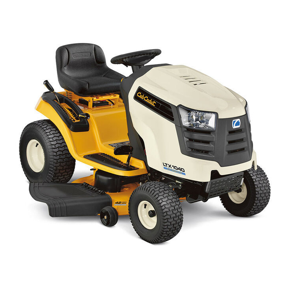 Cub Cadet LTX1040 Manual Del Usuario