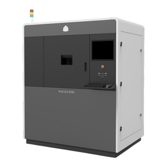 3D Systems ProX SLS 6100 Guía Para Las Instalacion