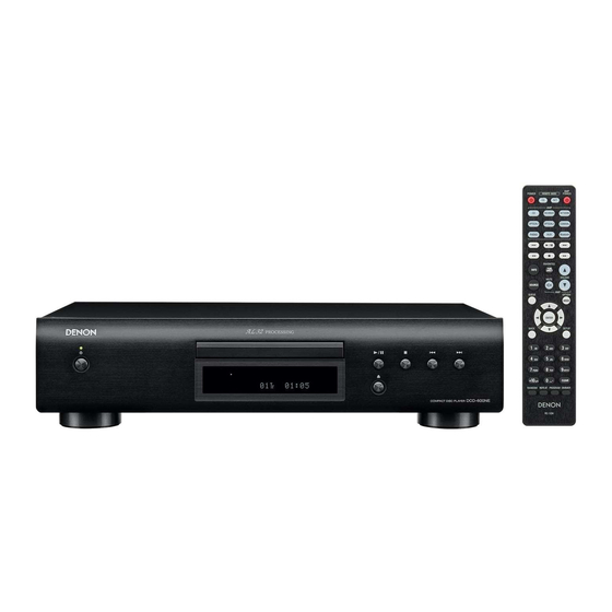 Denon DCD-600NE Manual Del Usuario