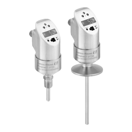 Endress+Hauser Thermophant T TTR31 Manual De Instrucciones