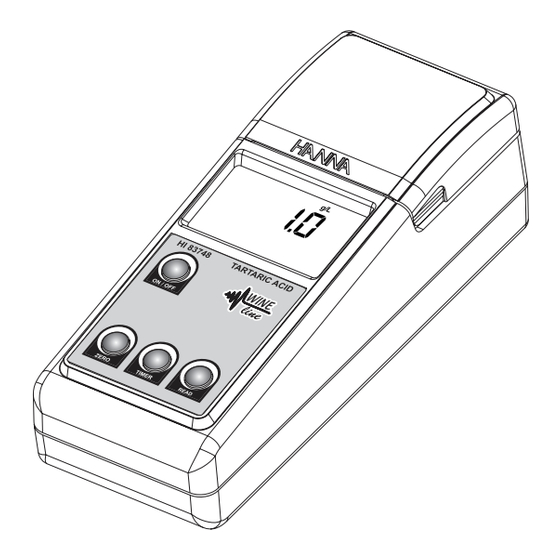 Hanna Instruments HI 83748 Manual De Instrucciones