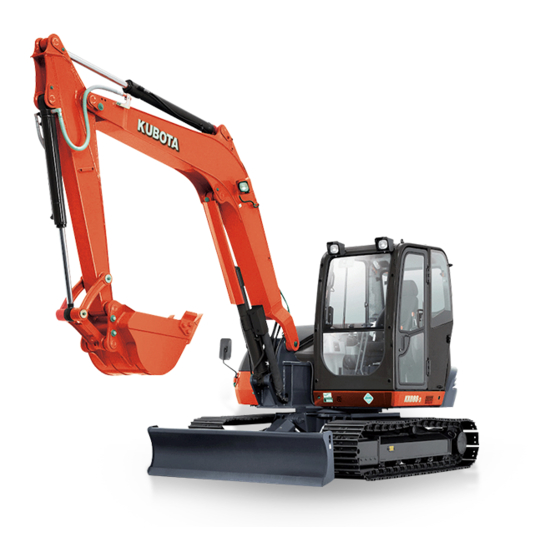 KUBOTA KX080-3 Manual De Utilización