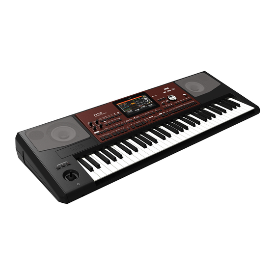 Korg Pa700 Guía Rápida