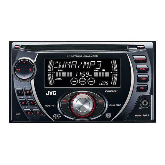 JVC KW-XG500 Manual De Instrucciones
