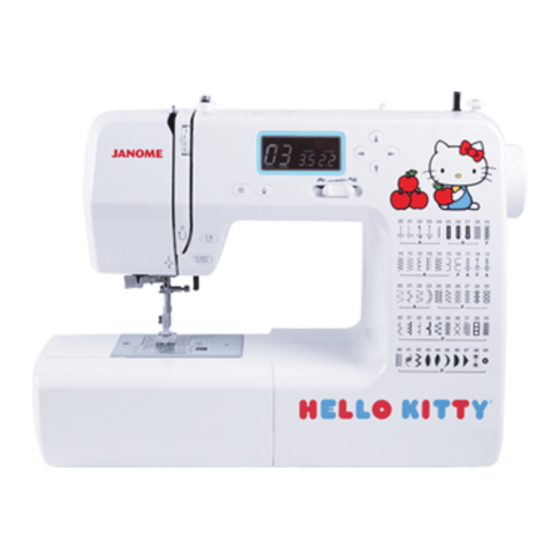 Janome Hello Kitty 18750 Manual De Instrucciones