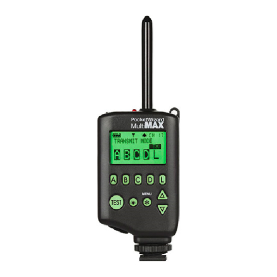 PocketWizard MultiMAX Guía Rápida