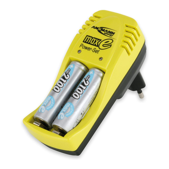 ANSMANN maxE POWER SET Manual De Instrucciones