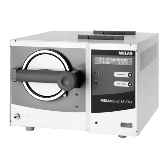 MELAG MELAtronic 15 EN+ Instrucciones De Uso