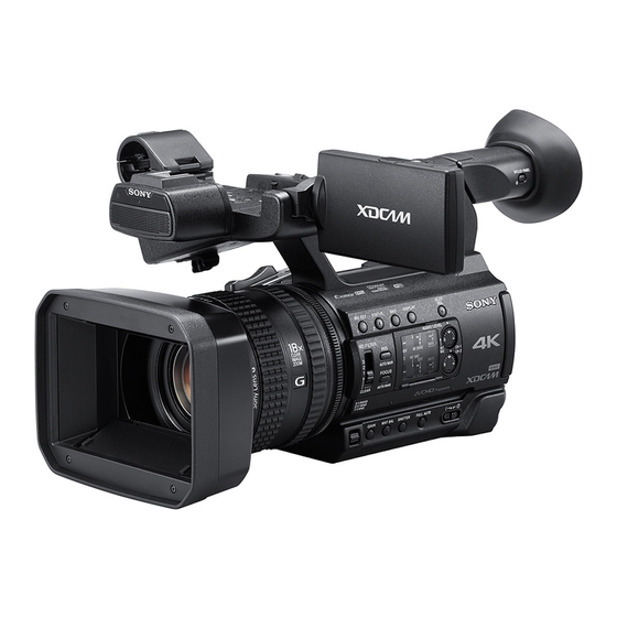 Sony PXW-Z150 Manual De Instrucciones