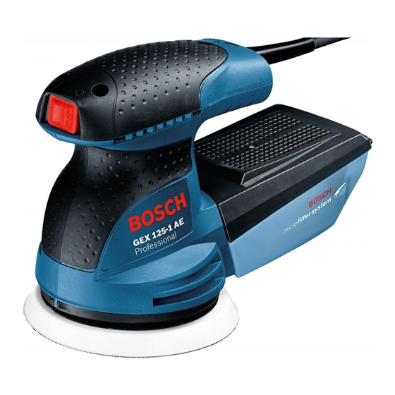Bosch GEX 125-1 A Professional Manual Original