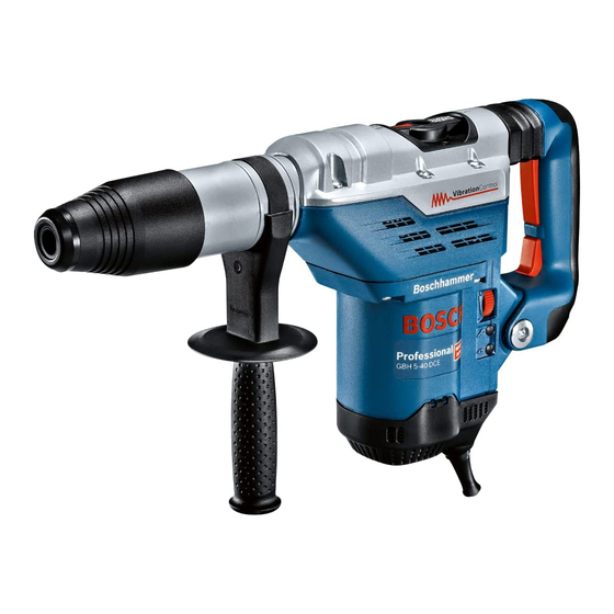 Bosch GBH 5-40 DE Instrucciones De Servicio