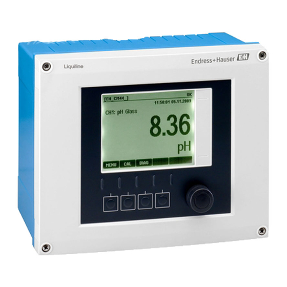 Endress+Hauser Liquiline CM442 Manual De Instrucciones