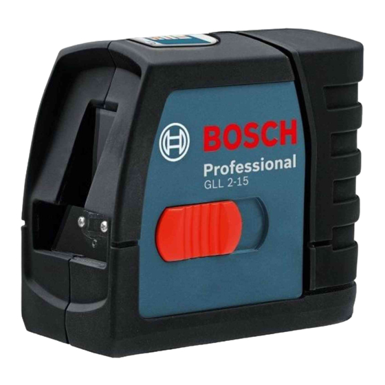 Bosch GLL 2-15 Professional Manual Origina