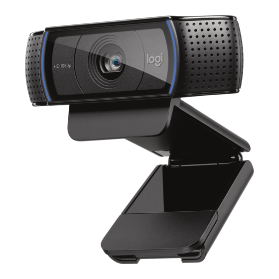 Logitech C920 Manual De Instrucciones