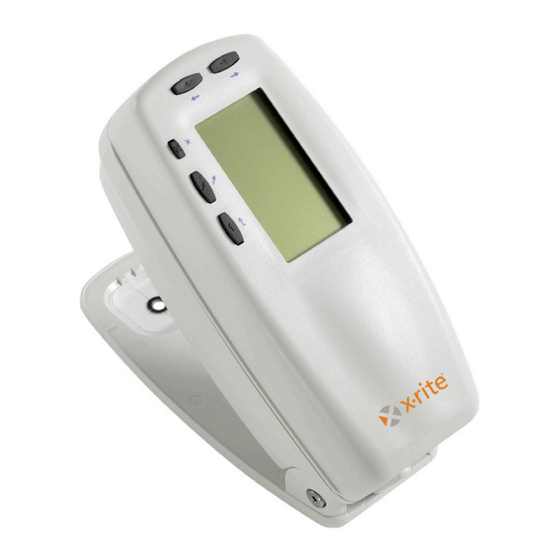 X-Rite 500 Serie Guía Rápida