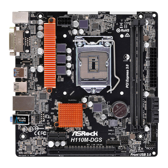 ASROCK H110M-DGS Manual Del Usuario