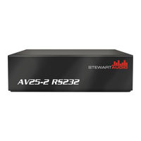 Stewart Audio AV25-2-RS232 Manual Del Propietário