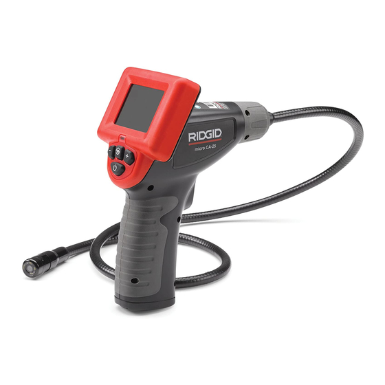 RIDGID micro CA-25 Manual De Instrucciones