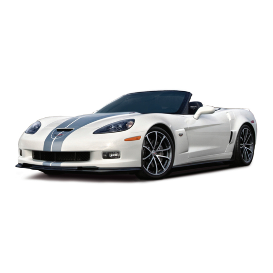 Chevrolet Corvette 2013 Manual Del Propietário
